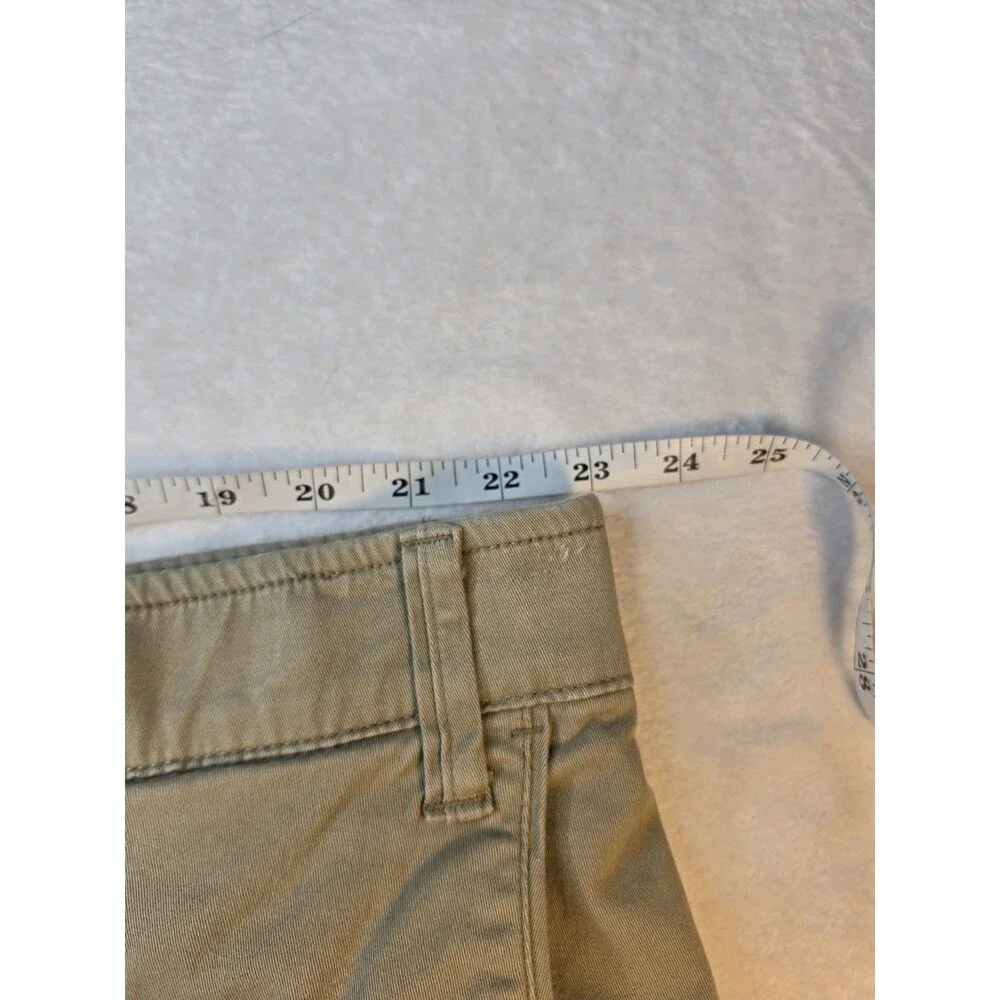 The Foundry Supply Co. Young Mens Flat Front Khaki Waistband Chino Shorts 46